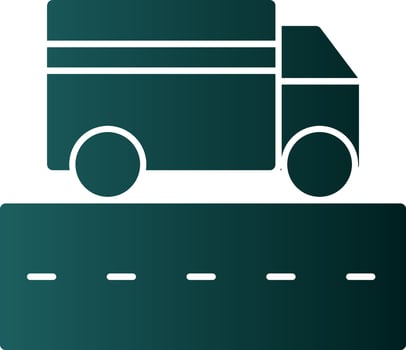 Truck Lane Vector Icon Design