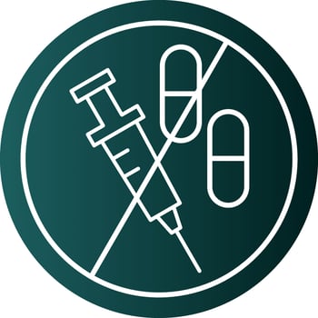 No Drugs Vector Icon Design