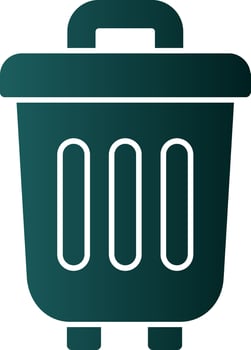 Trash Can Vector Icon Design