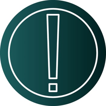 Exclamation Mark Vector Icon Design
