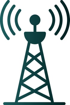Radio tower Vector Icon Design