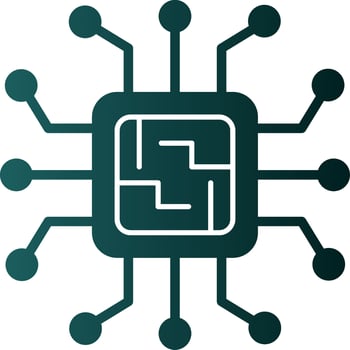 Microchip Vector Icon Design