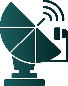 Satellite dish Vector Icon Design