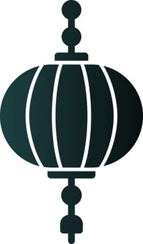 Paper lantern Vector Icon Design