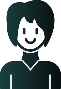 Girl Vector Icon Design