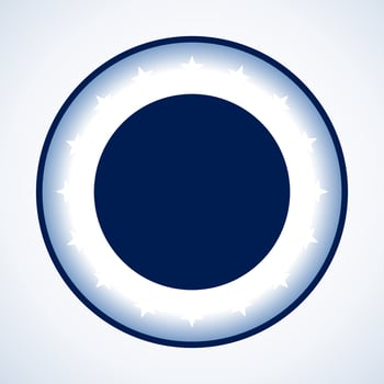Circle With Glowing Star vector
