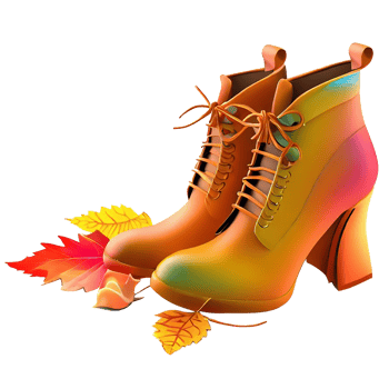 AI Generative Autumn fashion shoes png