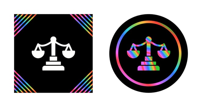 Justice Scale Vector Icon