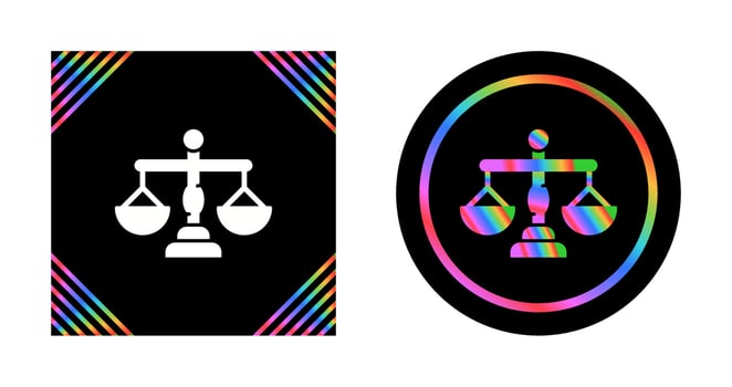 Justice Scale Vector Icon