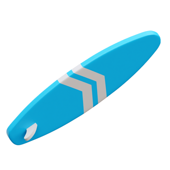 Surfing Board 3d Icon Illustrations png