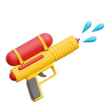 Water Gun 3d Icon Illustrations png