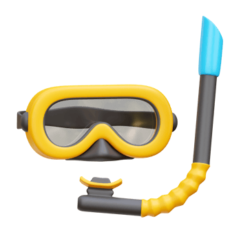 Snorkeling 3d Icon Illustrations png
