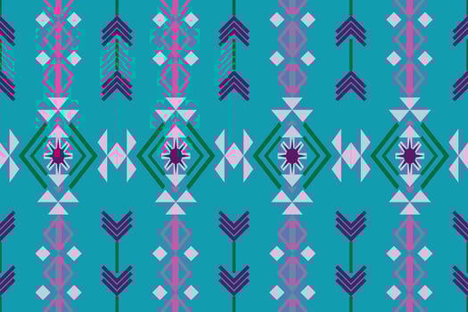 Damask style pattern for textile and decoration.Seamless pattern in tribal.Native aztec boho vector design.Background patch pattern with traditional style,design for decoraation and textiles