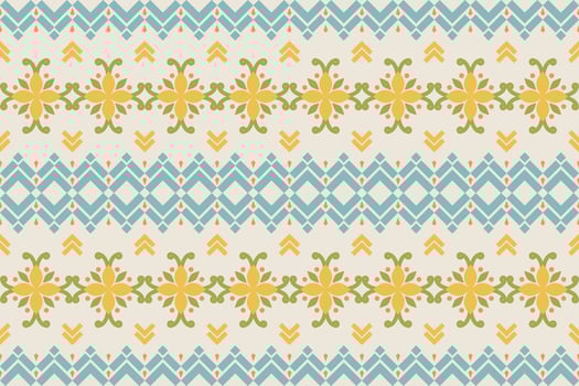 Ethnic traditional elegant ornamental multi colorful geometric pattern background design border textile print for texture,fabric,clothing,wrapping,carpet. vector