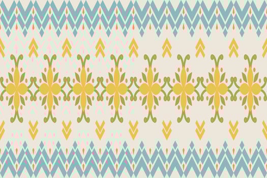 Textiile Ikat ethnic design of damask border pattern.Frame for women fabric use mughal ethnic abstract vintage turkish indian classical texture. vector