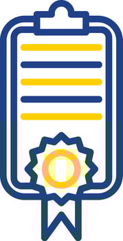 Certificate Vector Icon Design