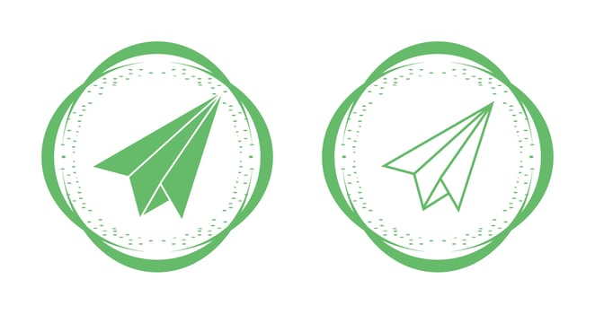 Paper Plane Vector Icon