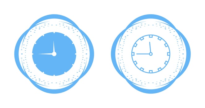 Wall Clock Vector Icon
