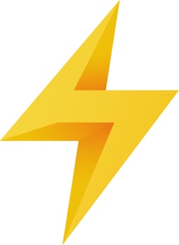 Electric Lightning Icon vector