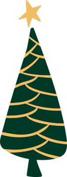 Christmas tree illustration isolated png