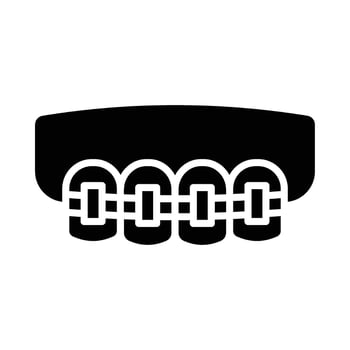 Brackets Vector Glyph Icon For Personal And Commercial Use.