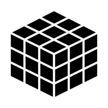 Rubik Vector Glyph Icon For Personal And Commercial Use.