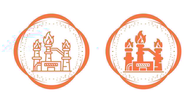 Natural Gas Vector Icon