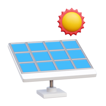 Solar Panel 3d Icon Illustrations png