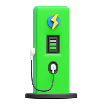 Charging Station 3d Icon Illustrations png