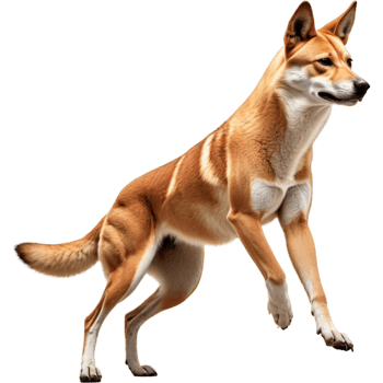 Dingo Runner Australia. AI Generative png