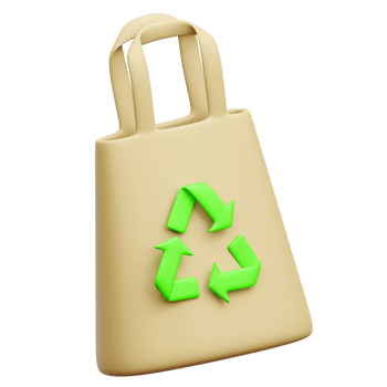 Eco Bag 3d Icon Illustrations png
