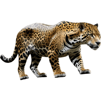 Jaguar Rainforest Brazil. AI Generative png