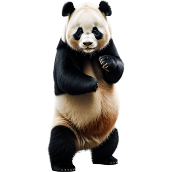 Panda Bamboo China. AI Generative png