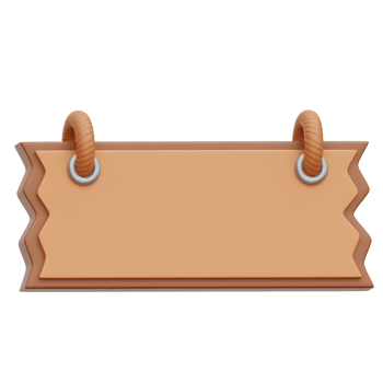 Sign Board 3d Icon Illustrations png