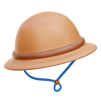 Camping Hat 3d Icon Illustrations png
