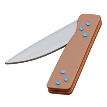 Folding Knife 3d Icon Illustrations png
