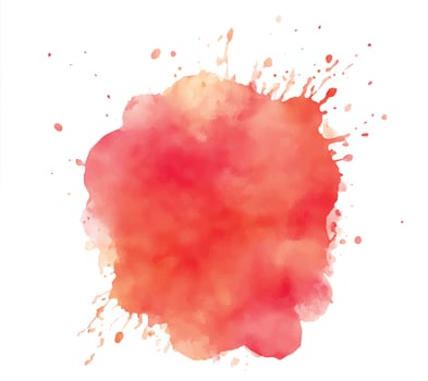 Soft watercolor splash stain background vector