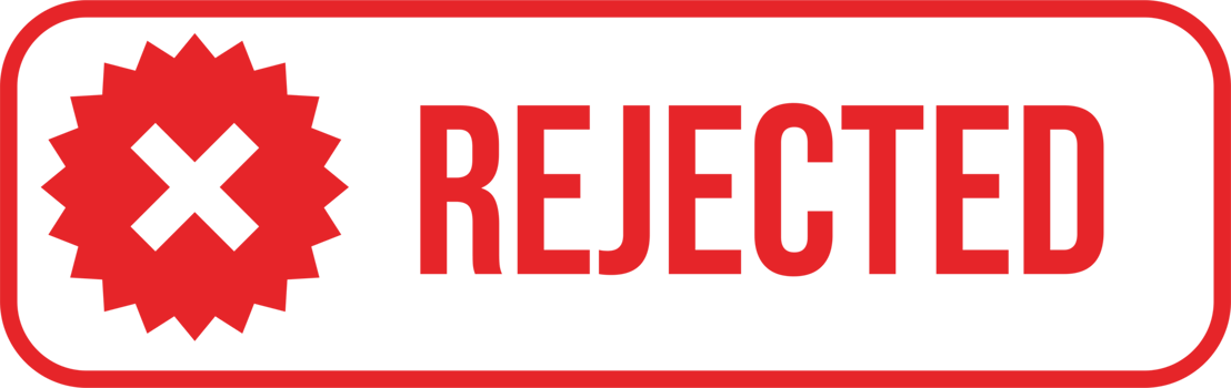 Rejected logo icon png