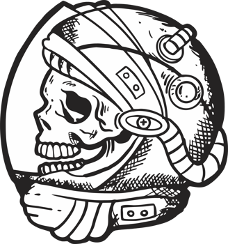 ASTRONAUT HEAD LOGO PNG