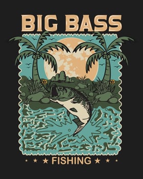 Fishing T-shirt Design vector