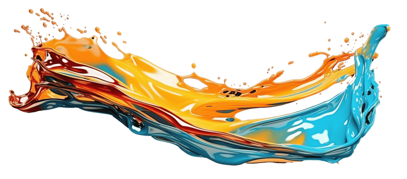 AI Generative. Colorful paint splash. Isolated design element. multicolors paint splashing explosion in the air. Splash of colors paint in the air, multicolors paint splashing explosion in the air png