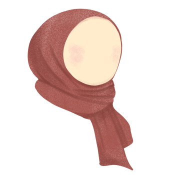 Hijab Cartoon Illustration png