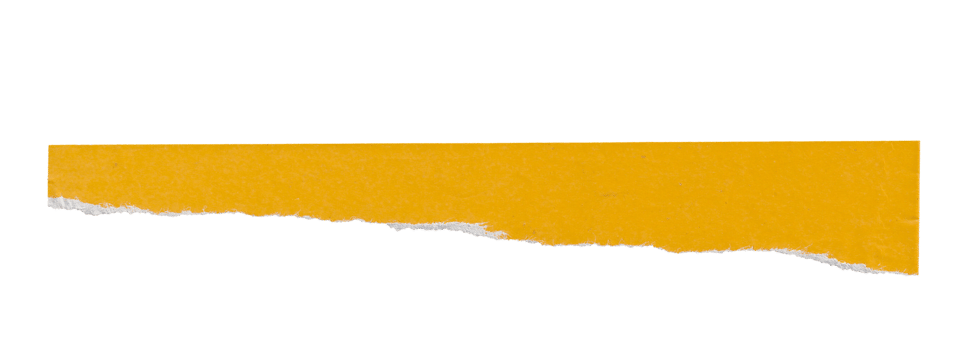 yellow torn paper isolated element png