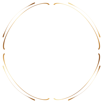 Gold circle frame png