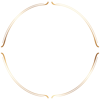 Gold circle frame png