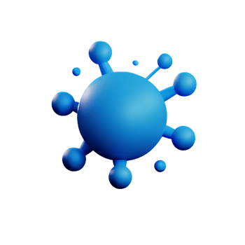 bacteria 3d rendering icon illustration png