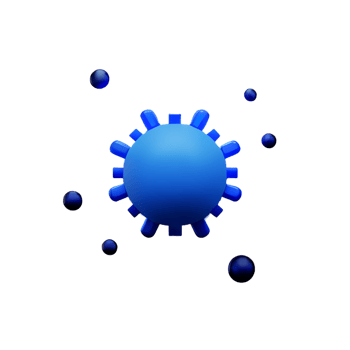 bacteria 3d rendering icon illustration png