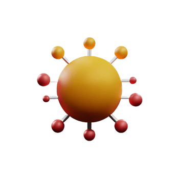 bacteria 3d rendering icon illustration png