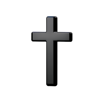 christian cross 3d rendering icon illustration png