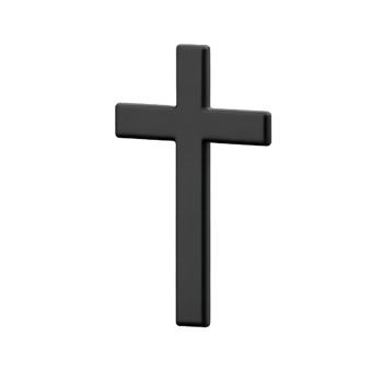 christian cross 3d rendering icon illustration png